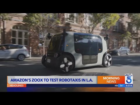 Amazon to test Zoox robotaxis in L.A.