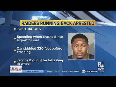 Raiders running back Josh Jacobs arrested